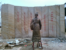 刘安王——刘庆 （雕塑）施工现场